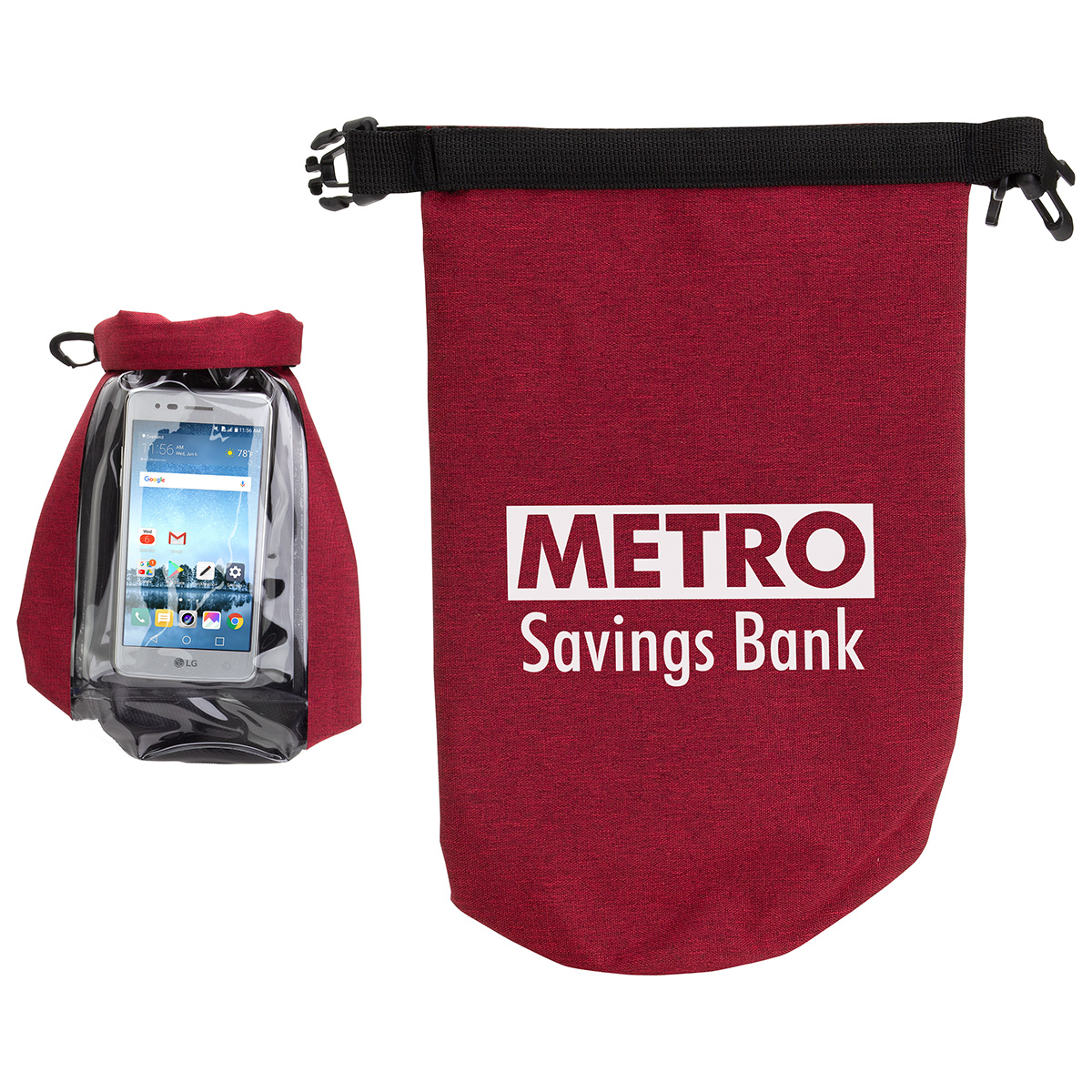 2-Liter Waterproof Gear Bag with Touch-Thru Phone Pocket 1