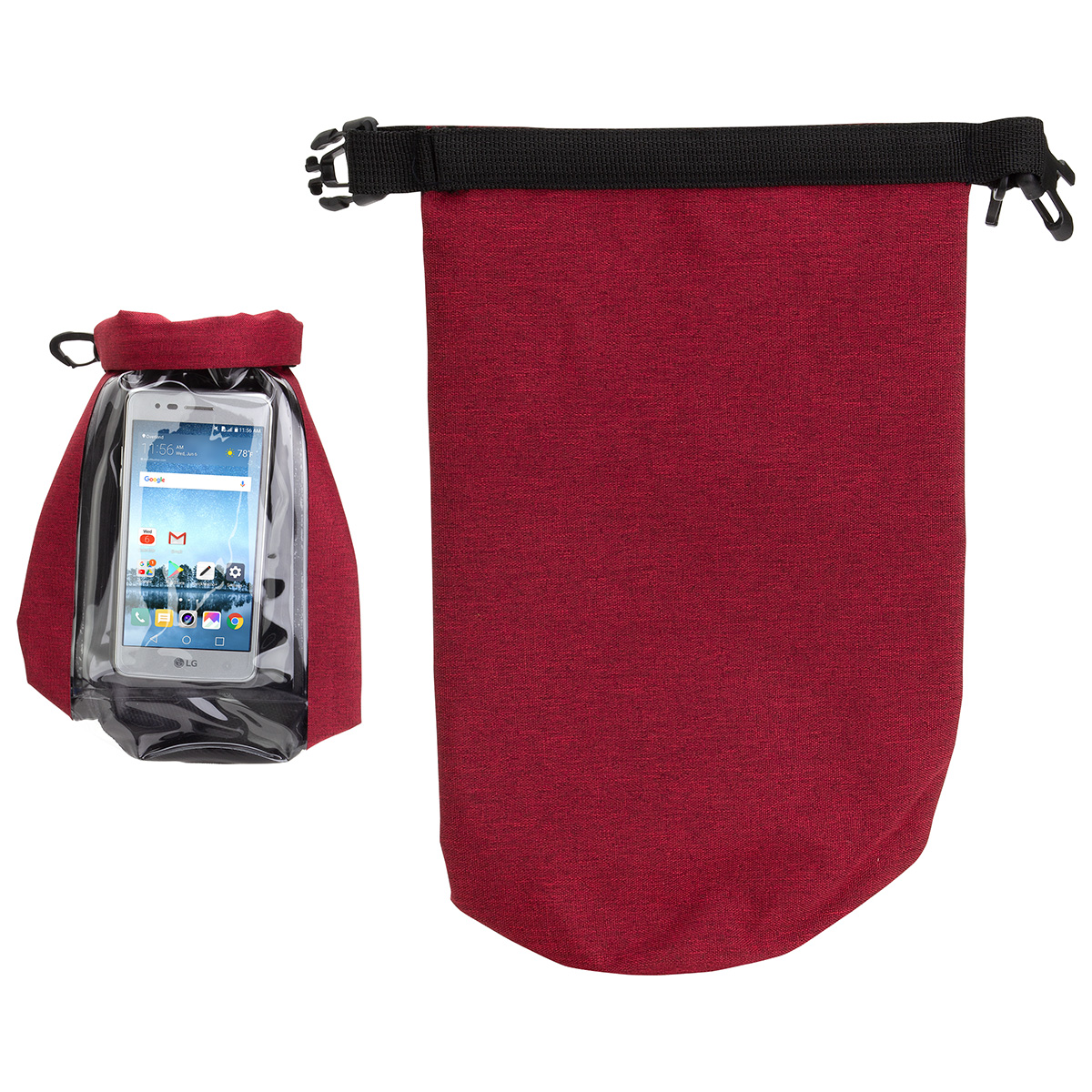 2-Liter Waterproof Gear Bag with Touch-Thru Phone Pocket 1