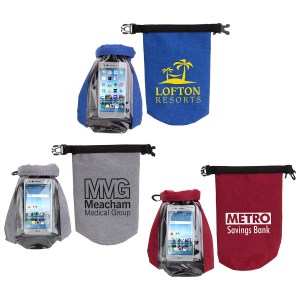 2-Liter Waterproof Gear Bag with Touch-Thru Phone Pocket 1 2-Liter Waterproof Gear Bag with Touch-Thru Phone Pocket 1