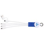 Tribute 4-in-1 Charging Cable with Watch Charger - Blue Tribute 4-in-1 Charging Cable with Watch Charger - Blue