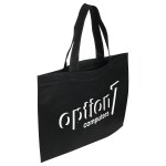 Landscape Recyclable Non-Woven Shopping Bag - Black Landscape Recyclable Non-Woven Shopping Bag - Black