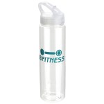 Velo 32 oz PET Bottle with Flip-Up Lid - Clear Velo 32 oz PET Bottle with Flip-Up Lid - Clear