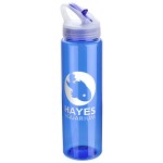Velo 32 oz PET Bottle with Flip-Up Lid - Blue Velo 32 oz PET Bottle with Flip-Up Lid - Blue