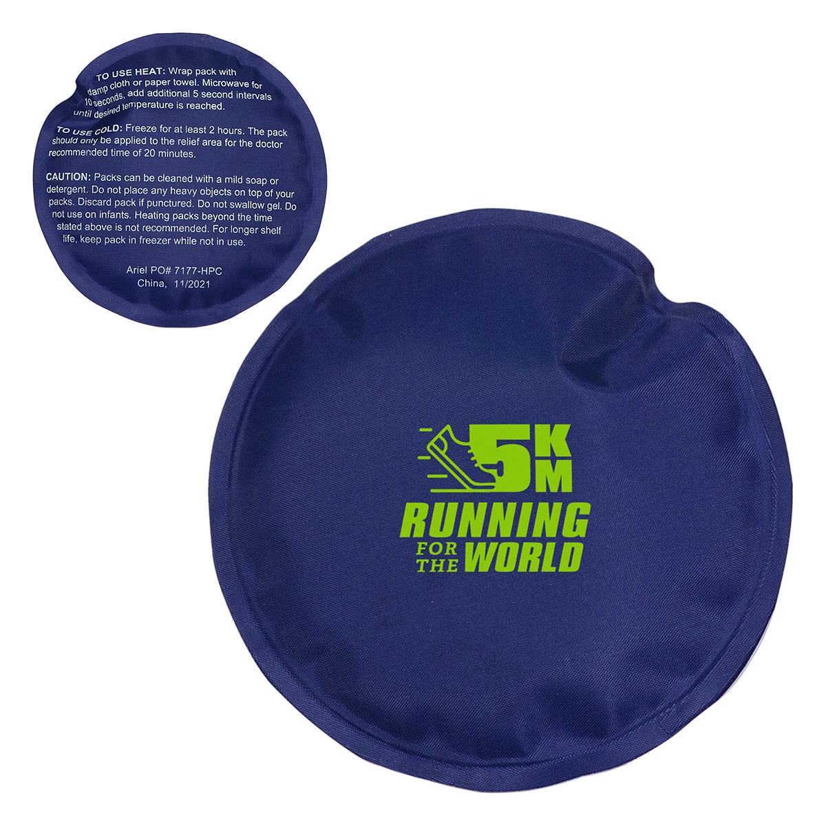 Round Nylon-Covered Hot/Cold Pack 1