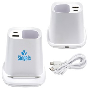 Annex Wireless Charging Stand with Dual Ports & Pen Holder 1 Annex Wireless Charging Stand with Dual Ports & Pen Holder 1