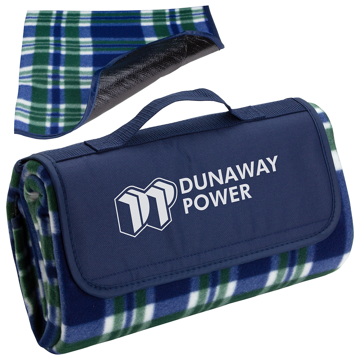 Plaid Barrel Fleece Picnic Blanket 1