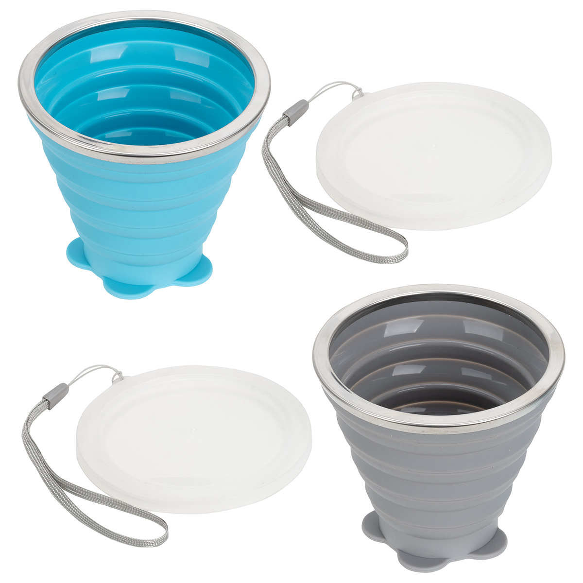 Groove 9 oz Collapsible Silicone Cup with Lid 1