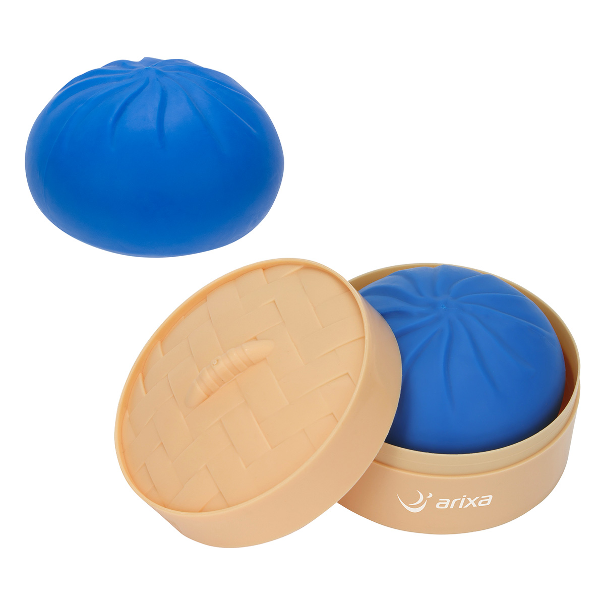 Squishy Dumpling Stress Reliever with Steamer Basket 1
