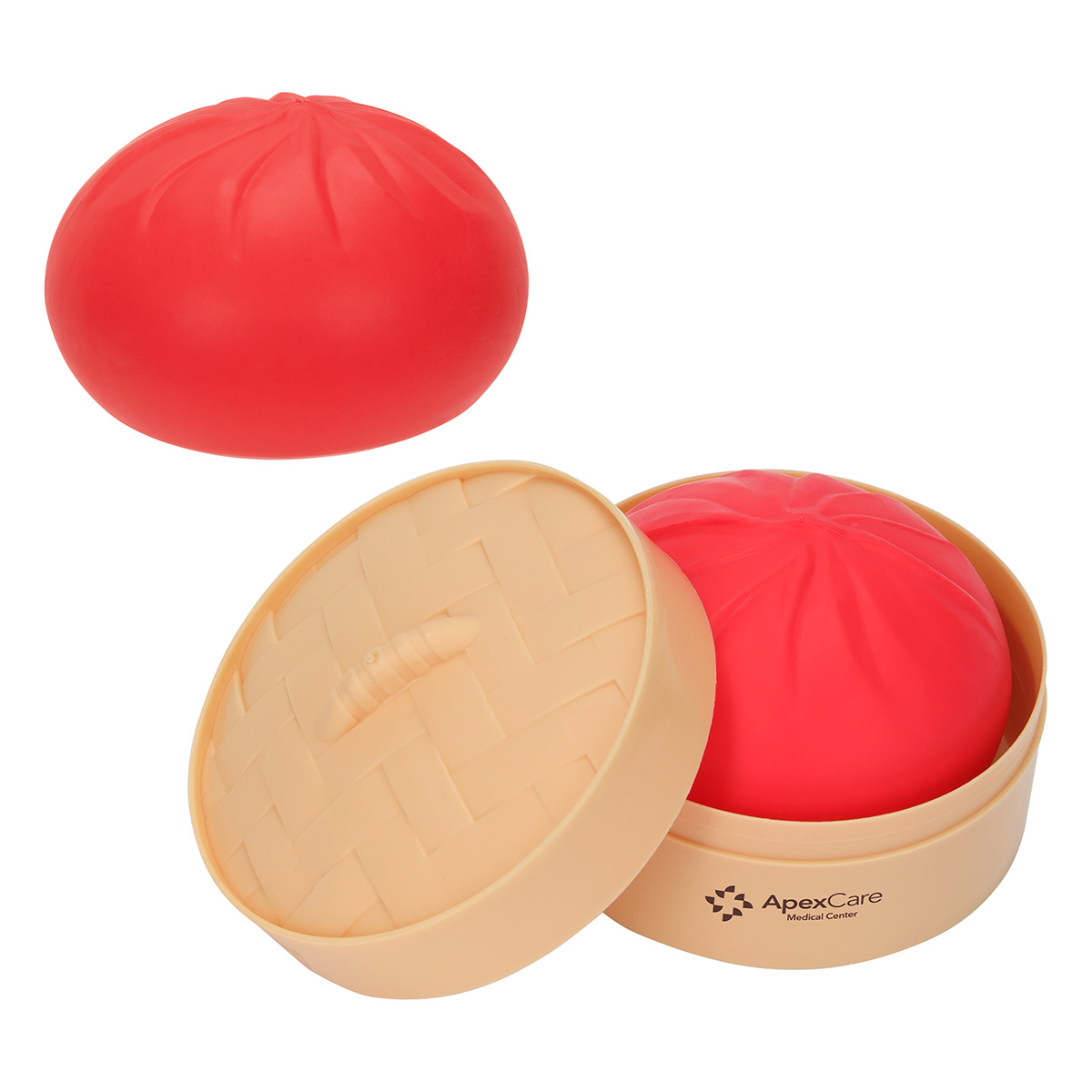 Squishy Dumpling Stress Reliever with Steamer Basket 1