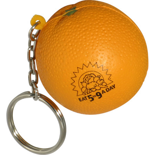Orange Stress Reliever Key Chain 1 Orange Stress Reliever Key Chain 1