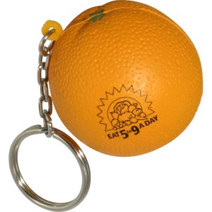 Orange Stress Reliever Key Chain 1 Orange Stress Reliever Key Chain 1