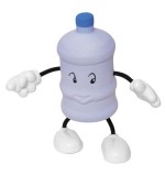 Water Bottle Stress Reliever Figure - White/Blue Water Bottle Stress Reliever Figure - White/Blue