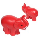 Elephant with Tusks Stress Reliever - Red Elephant with Tusks Stress Reliever - Red