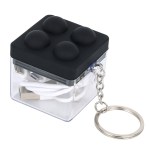 Push Pop Charging Cable with Keyring & Screen Cleaner - Black Push Pop Charging Cable with Keyring & Screen Cleaner - Black