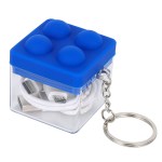 Push Pop Charging Cable with Keyring & Screen Cleaner - Royal Blue Push Pop Charging Cable with Keyring & Screen Cleaner - Royal Blue