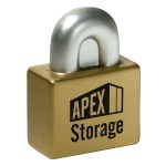 Padlock Stress Reliever - Gold/Silver Padlock Stress Reliever - Gold/Silver