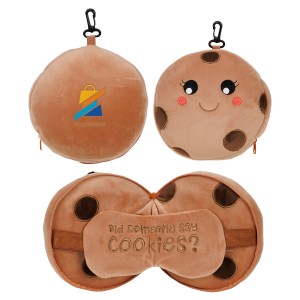 Comfort Pals™ Cookie 2-in-1 Pillow Sleep Mask 1 Comfort Pals™ Cookie 2-in-1 Pillow Sleep Mask 1