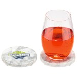 Juno Marble Coaster - Marble White Juno Marble Coaster - Marble White