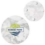 Juno Marble Coaster - Marble White Juno Marble Coaster - Marble White