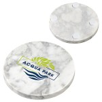 Juno Marble Coaster - Marble White Juno Marble Coaster - Marble White
