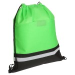 Safety Non-Woven Drawstring Bag - Lime Green Safety Non-Woven Drawstring Bag - Lime Green