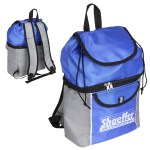 Journey Polyester Cooler Backpack - Blue/Gray Journey Polyester Cooler Backpack - Blue/Gray