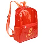 Diamond Clear TPU Backpack - Red Diamond Clear TPU Backpack - Red