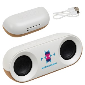 Ovation 10W Stereo Speaker Made With FSC® Cork & Recycled Plastic 1 Ovation 10W Stereo Speaker Made With FSC® Cork & Recycled Plastic 1