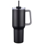 Novo Combo 20 oz Vacuum Insulated Stainless Steel Mug and Screw-On 12 oz Ca - Black Novo Combo 20 oz Vacuum Insulated Stainless Steel Mug and Screw-On 12 oz Ca - Black