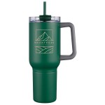 Novo Combo 20 oz Vacuum Insulated Stainless Steel Mug and Screw-On 12 oz Ca - Green Novo Combo 20 oz Vacuum Insulated Stainless Steel Mug and Screw-On 12 oz Ca - Green