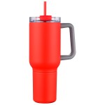 Novo Combo 20 oz Vacuum Insulated Stainless Steel Mug and Screw-On 12 oz Ca - Red Novo Combo 20 oz Vacuum Insulated Stainless Steel Mug and Screw-On 12 oz Ca - Red