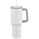 Novo Combo 20 oz Vacuum Insulated Stainless Steel Mug and Screw-On 12 oz Ca - White Novo Combo 20 oz Vacuum Insulated Stainless Steel Mug and Screw-On 12 oz Ca - White