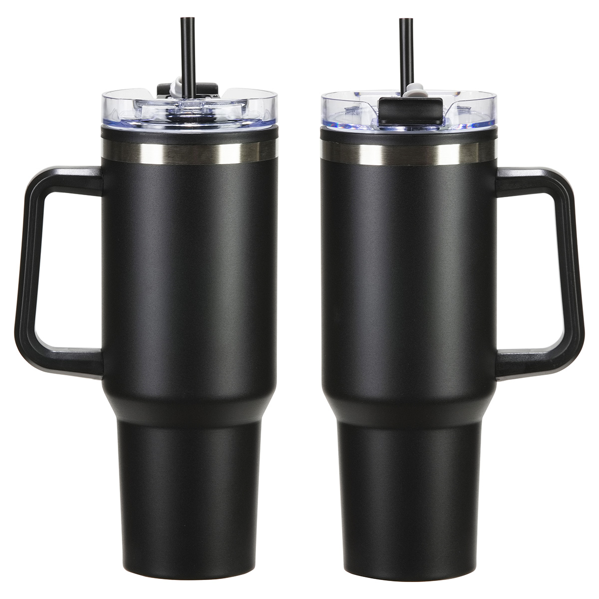 Ohana 40 oz Stainless Steel/Polypropylene Mug with Color-Matching Handle 1