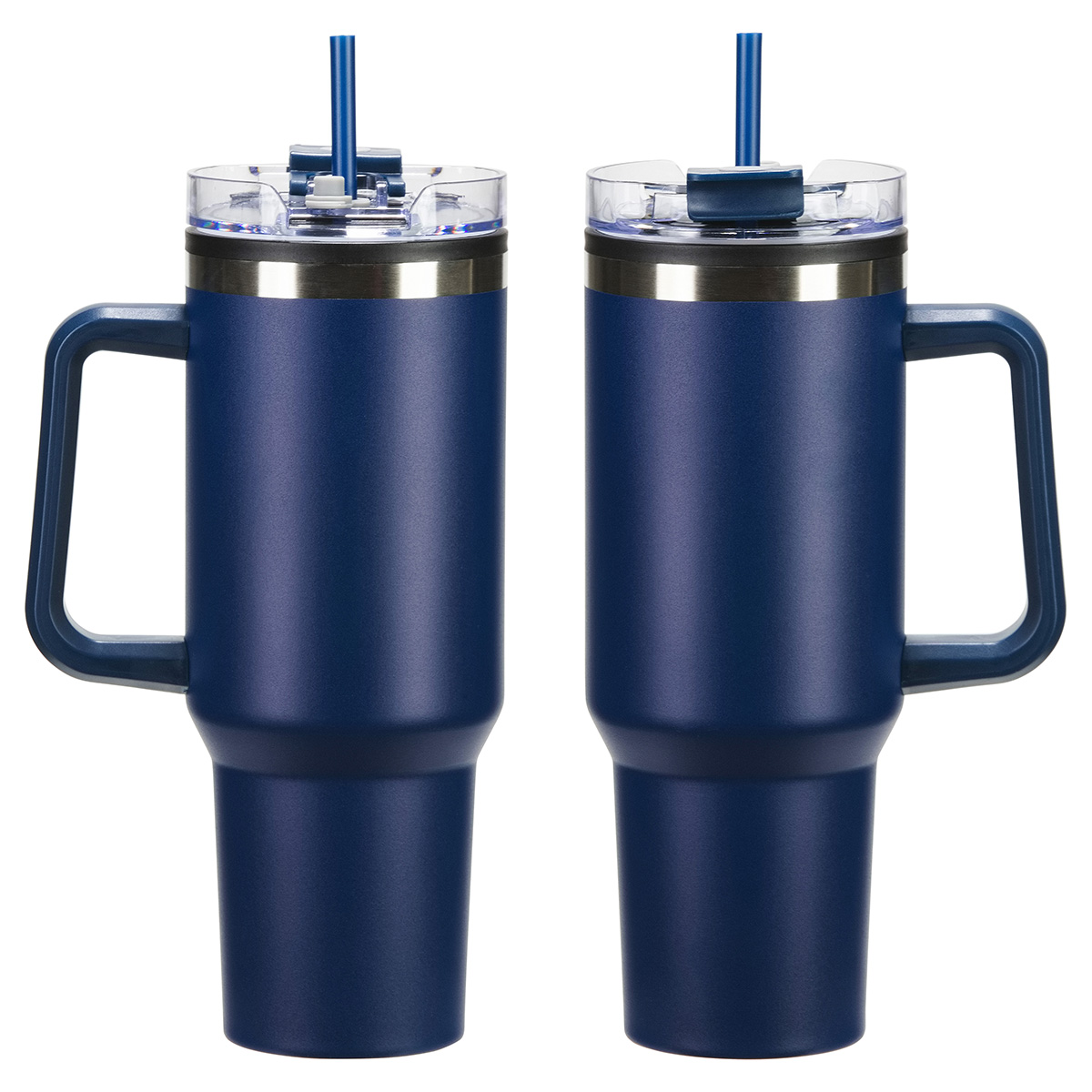 Ohana 40 oz Stainless Steel/Polypropylene Mug with Color-Matching Handle 1