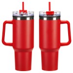 Ohana 40 oz Stainless Steel/Polypropylene Mug with Color-Matching Handle - Red Ohana 40 oz Stainless Steel/Polypropylene Mug with Color-Matching Handle - Red