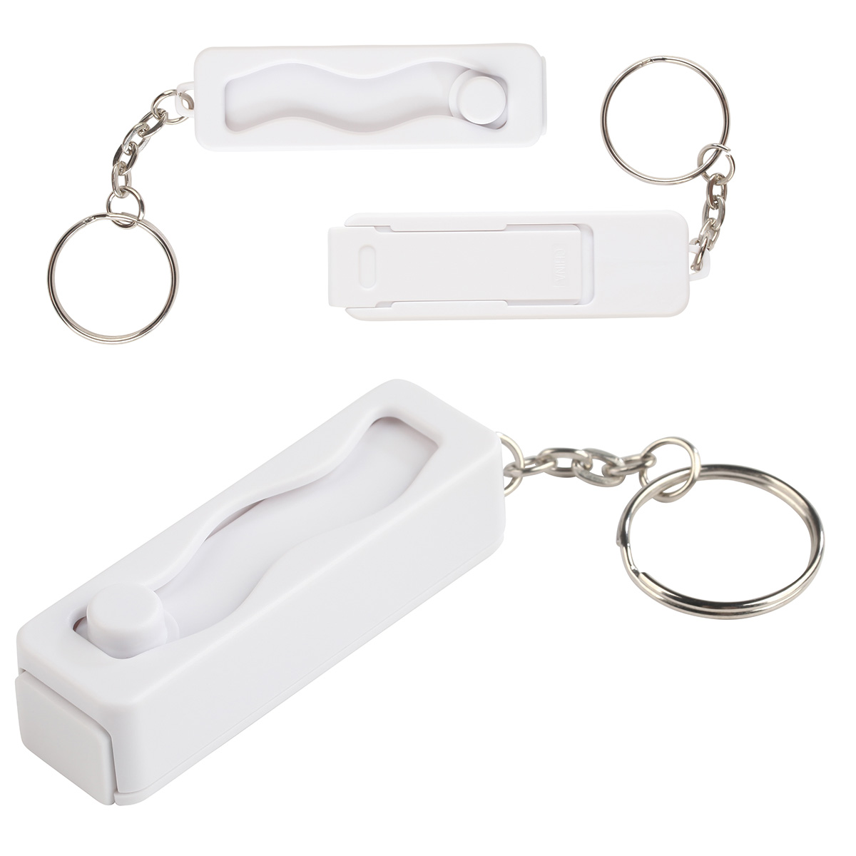 Contour Phone Stand Key Chain with Finger Fidget 1