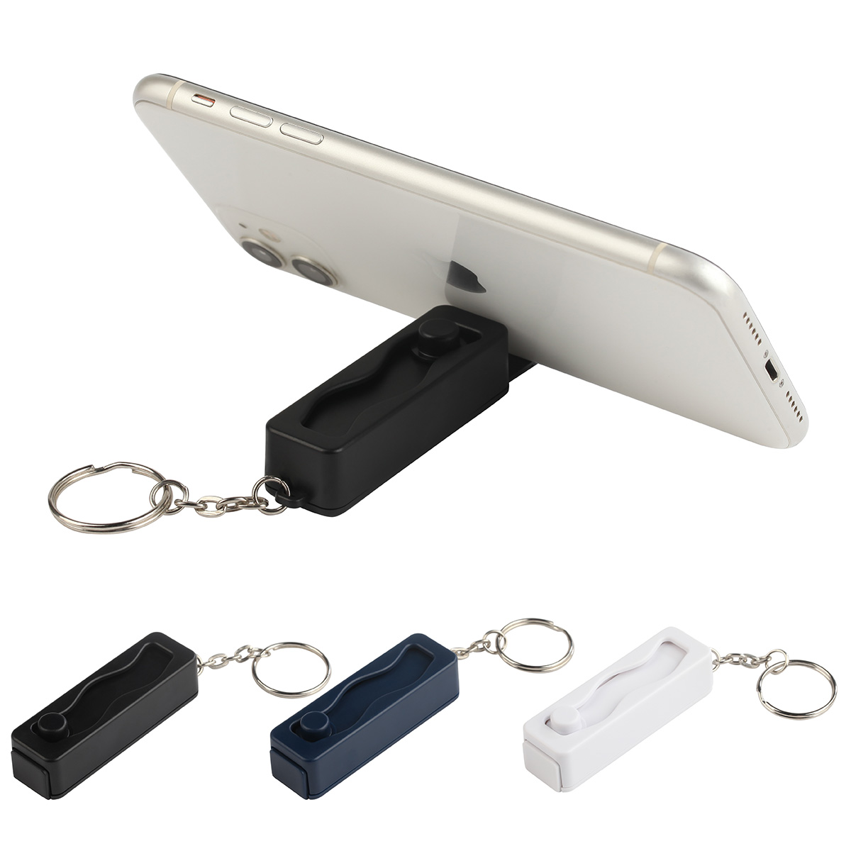 Contour Phone Stand Key Chain with Finger Fidget 1