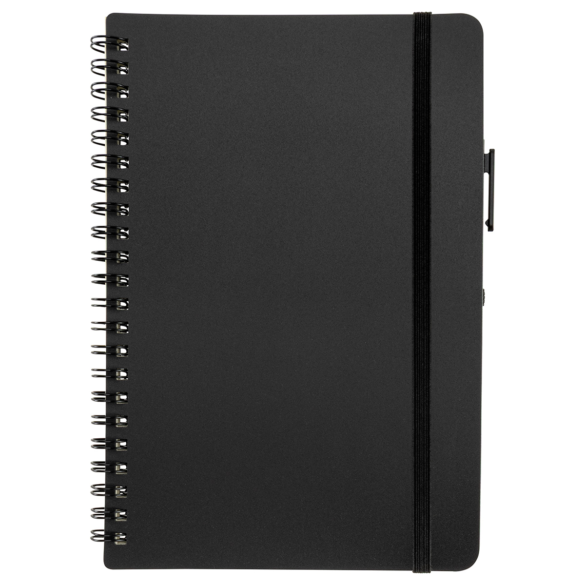 Avignon Repreve® Recycled Hardcover Spiral Notebook with Pen 1
