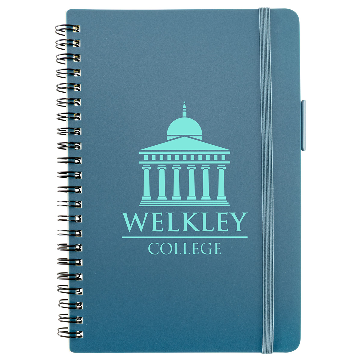 Avignon Repreve® Recycled Hardcover Spiral Notebook with Pen 1
