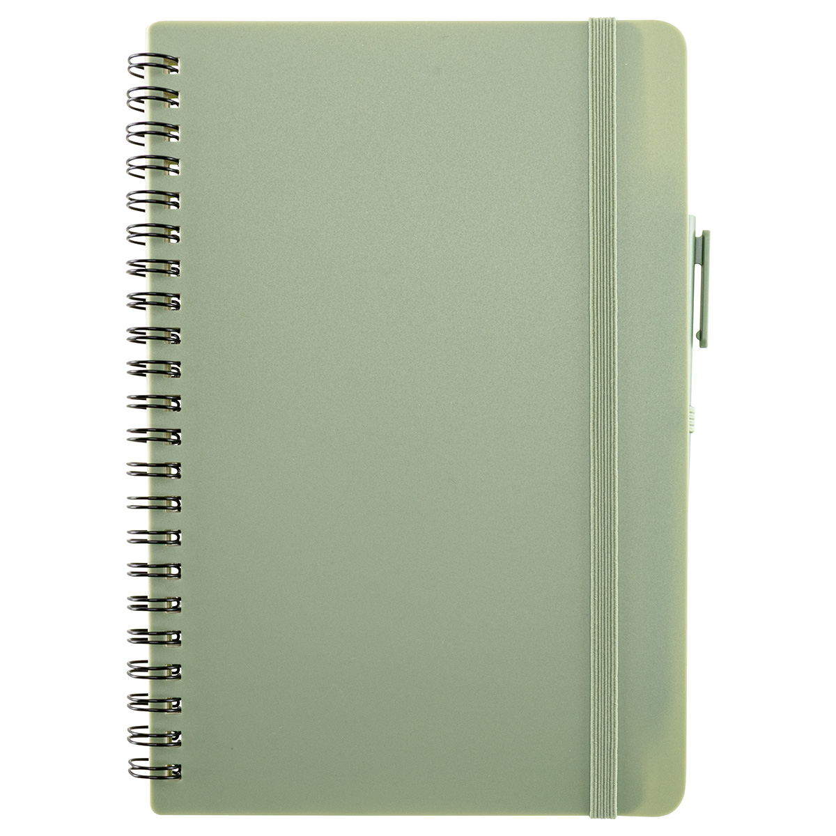 Avignon Repreve® Recycled Hardcover Spiral Notebook with Pen 1