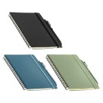 Avignon Repreve® Recycled Hardcover Spiral Notebook with Pen 2 Avignon Repreve® Recycled Hardcover Spiral Notebook with Pen 2