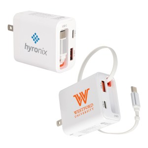 Zip ETL-Listed 20W PD Dual Port Wall Charger With Retractable USB-C Cable 1 Zip ETL-Listed 20W PD Dual Port Wall Charger With Retractable USB-C Cable 1