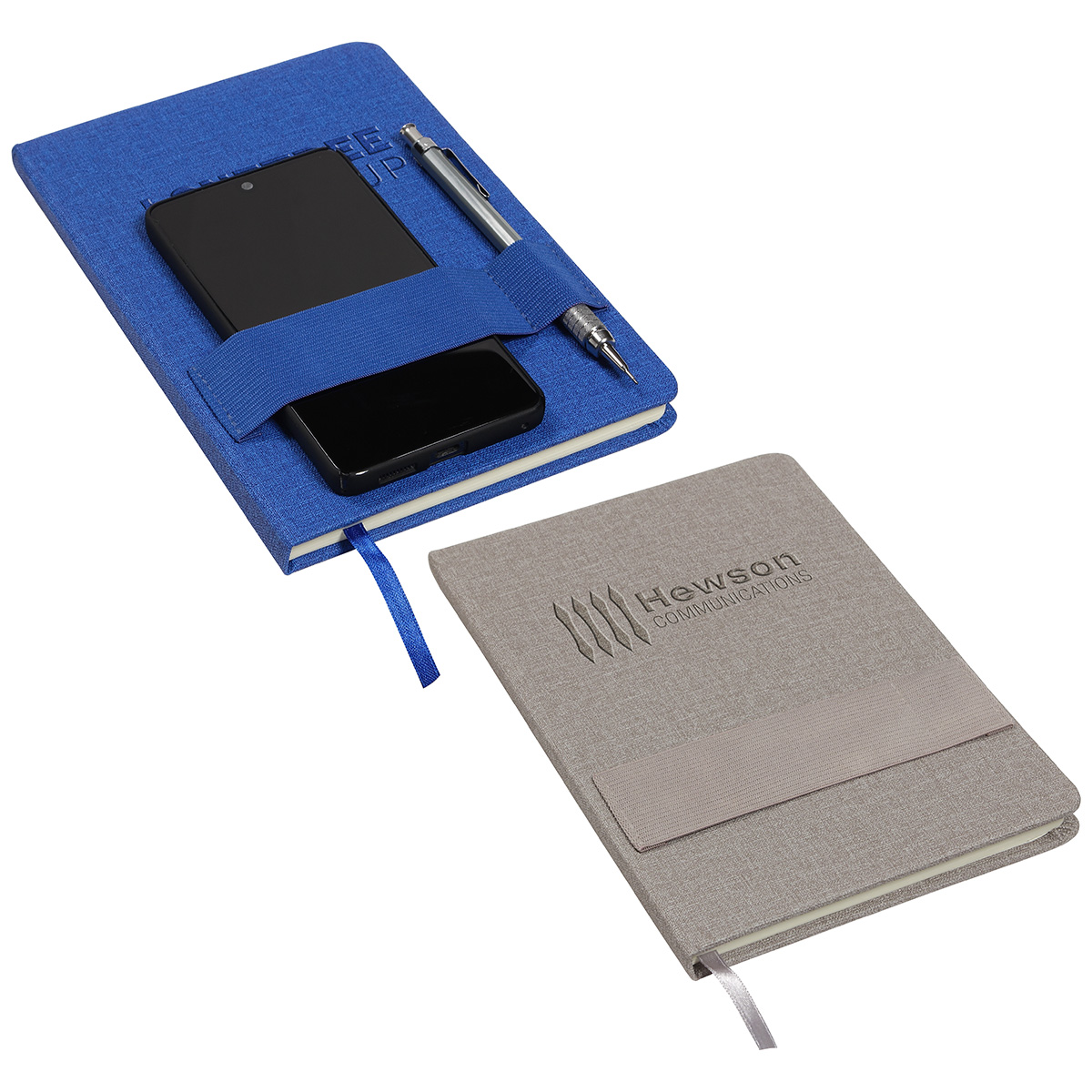 Council Textured Journal with Phone + Pen Holder 1