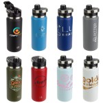 NAYAD® Traveler 26 oz Stainless Double-wall Bottle with Twist-Top Spout 1 NAYAD® Traveler 26 oz Stainless Double-wall Bottle with Twist-Top Spout 1