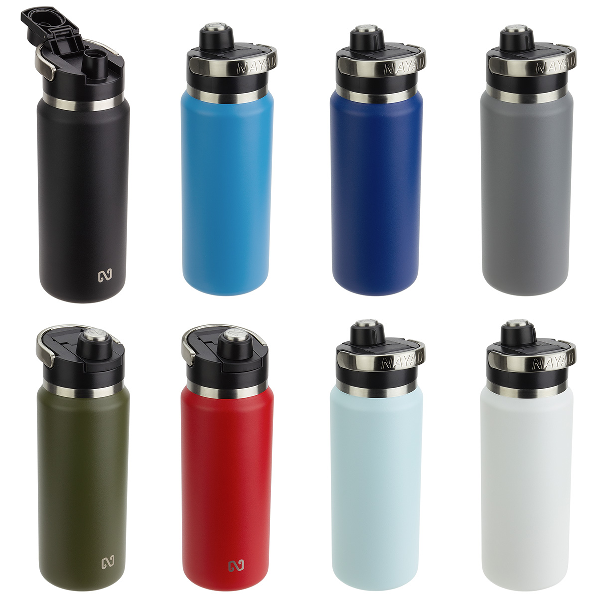 NAYAD® Traveler 26 oz Stainless Double-wall Bottle with Twist-Top Spout 1