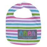 Silk Touch Baby Bib 10" x 13" 360GSM Poly/Cotton - Full Color - White Silk Touch Baby Bib 10" x 13" 360GSM Poly/Cotton - Full Color - White