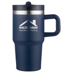 Alta 20 oz Eco-Friendly Vacuum Insulated Straw Mug - Navy Blue Alta 20 oz Eco-Friendly Vacuum Insulated Straw Mug - Navy Blue