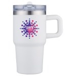 Alta 20 oz Eco-Friendly Vacuum Insulated Straw Mug - White Alta 20 oz Eco-Friendly Vacuum Insulated Straw Mug - White