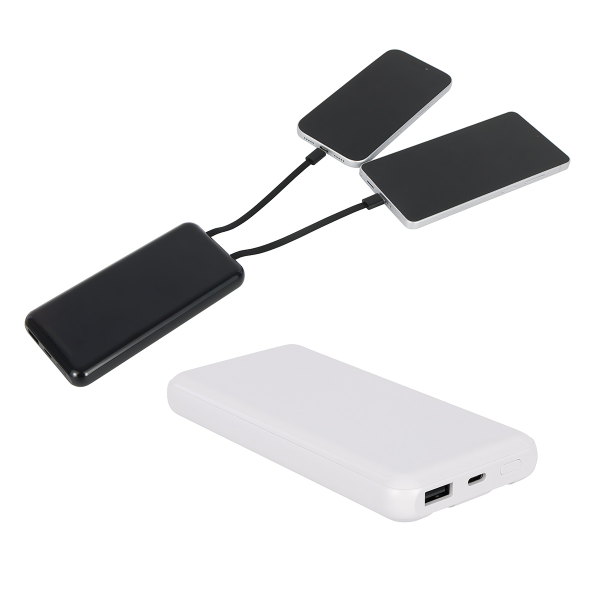 Squire 10000mAh UL Listed Power Bank with Built-In Charging Cables 1