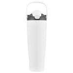 Siren 40 oz Recycled Stainless Steel Vacuum Tumbler - White Siren 40 oz Recycled Stainless Steel Vacuum Tumbler - White